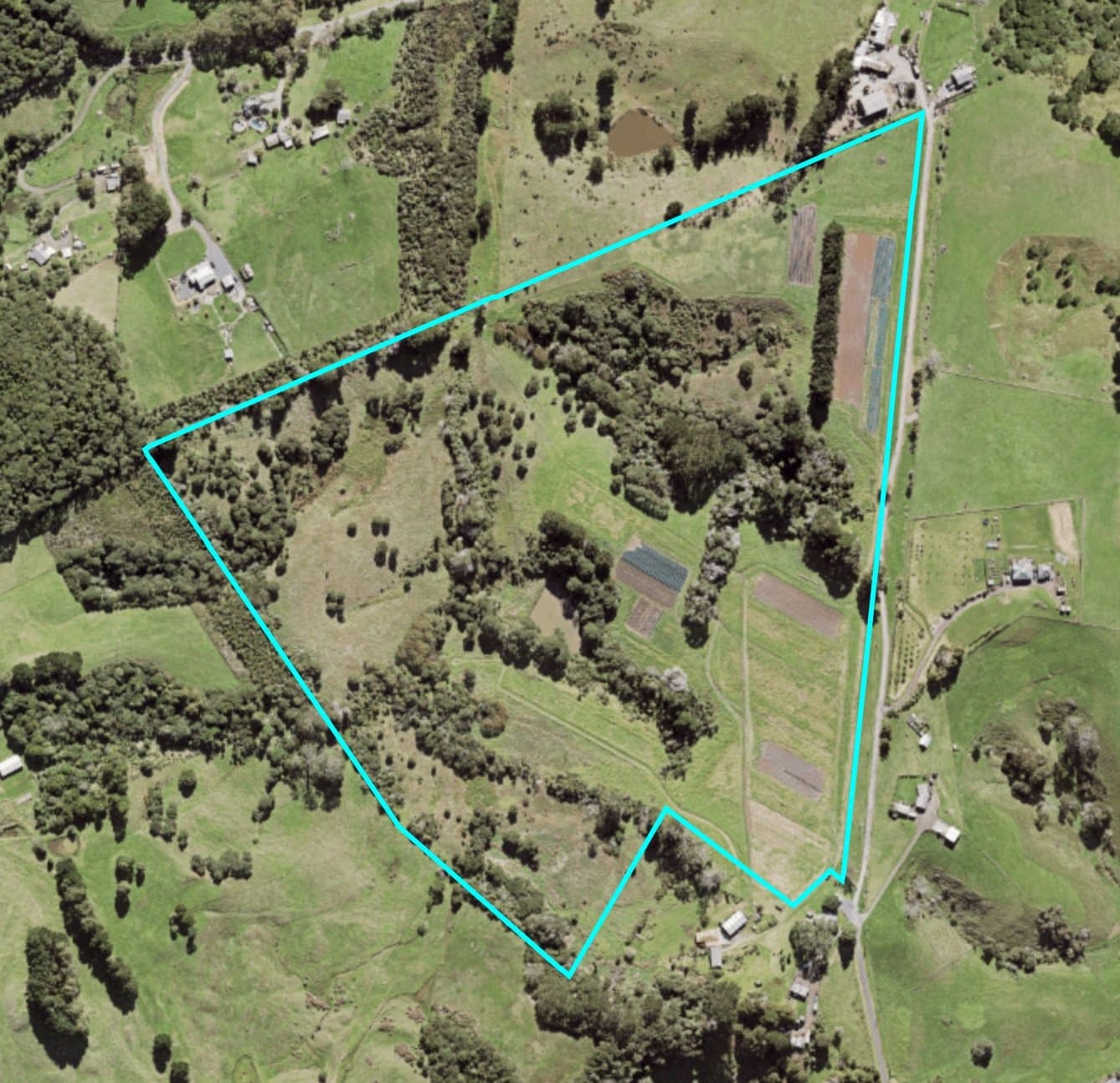 Aerial Photo of the Massey Archer Club grounds at 167 Annett Road in Kumeu, Auckland.